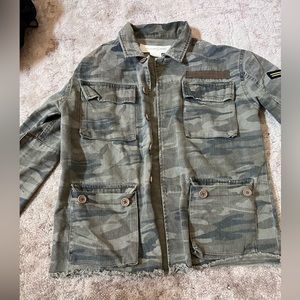Camo jean jacket